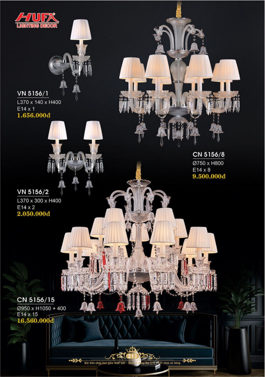 Bảng giá đèn trang trí HUFA